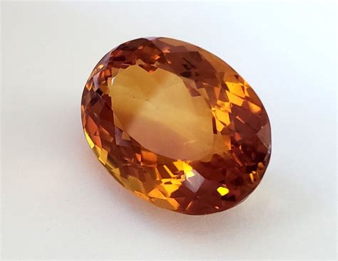 Large Ct Natural Oval Cut Loose Orange Citrine Quartz Gemstone Ebay