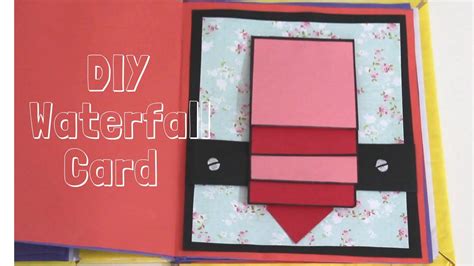 How To Make Waterfall Card Basic Easy And Basic Card Idea For