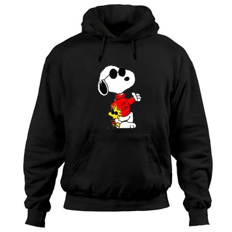 Joe Cool In Red Clothes Snoopy Hoodies Sold By Conservative Betsy