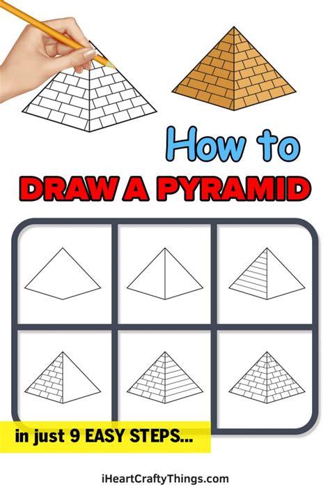 Pyramid Drawing - How To Draw A Pyramid Step By Step