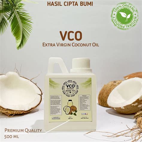 500ml Vco Extra Virgin Coconut Oil Evco Minyak Kelapa Murni Asli