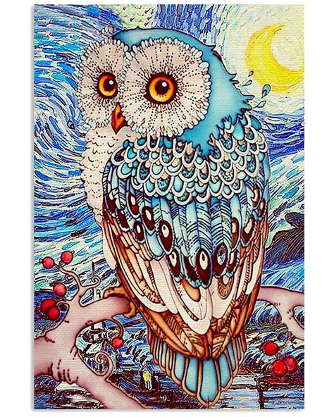 Owl Vango Poster Print Canvas Print Wall Art Canvas Poster Wall Decor ...