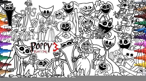 Poppy Playtime Chapter Coloring Pages How To Color All Bosses And