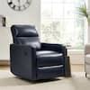 Jayden Creation Benito Modern Genuine Leather Swivel Rocker Recliner