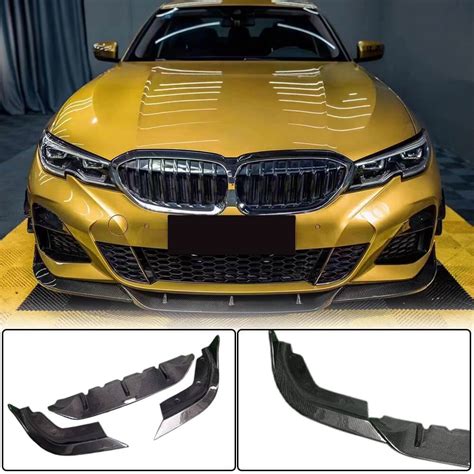 Bmw G20 M Sport M340i Carbon Fiber Front Lip Spoiler Exterior Mods Ahacarbon