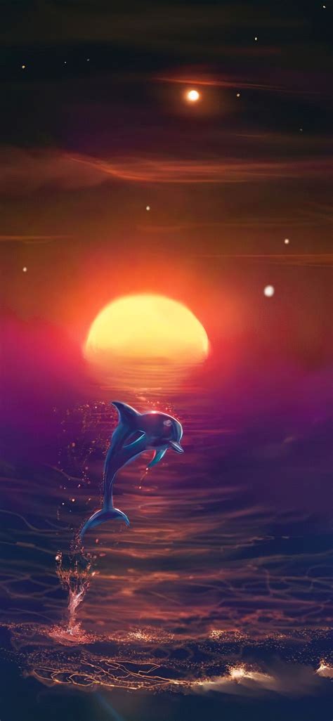 Beautiful Dolphin Sunset Wallpapers - 4k, HD Beautiful Dolphin Sunset ...