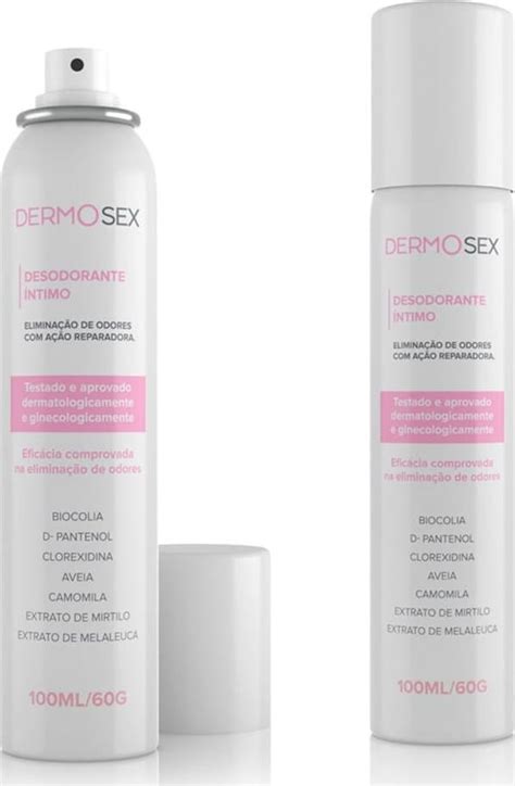Melhor Desodorante Intimo - Kit 2 Desodorante Intimo Feminino Anti Odores e Hidratante 100 ml/60g