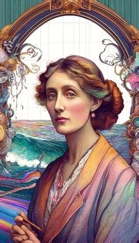 Literary Luminary Virginia Woolf Poster By Michael Kester Haynes