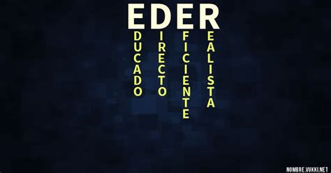 Qué significa eder