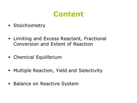 Chapter 3 Mass Balance Balance On Reactive Processes System Ppt Video