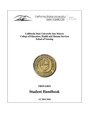 Fillable Online Csusm California State University Los Angeles Csusm