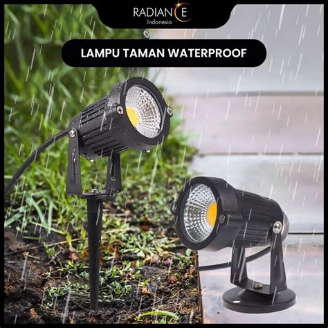 Jual Lampu Taman Sorot LED 5Watt COB Tancap Tempel Spotlight 220v