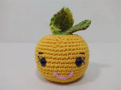 Laranja Amigurumi Fruits Gurumi Elo Produtos Especiais