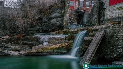 Scenic Vermont Photography- Middlebury Falls in Middlebury Vermont.