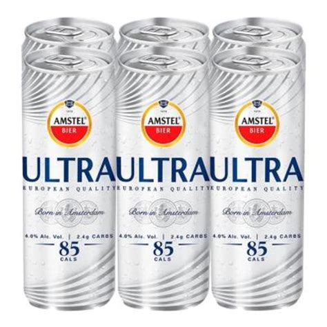 Cerveza Amstel Ultra Lager Lata 355 Ml Alambique 251