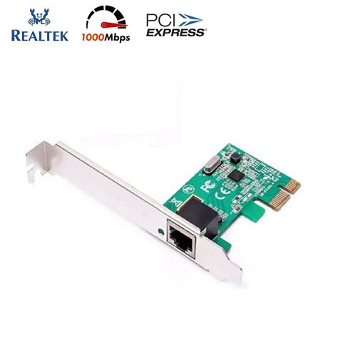 Placa De Rede Gigabit Realtek Mbps Pci Ex X Para Pcs