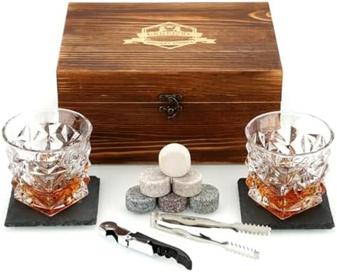 Juego De Vasos Para Whisky De Regalo Con 2 Vasos Para Whiskey Rocas