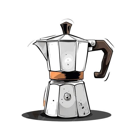 Caffeine Moka Pot Coffee Cartoon Caffeine Moka Pot Png Transparent