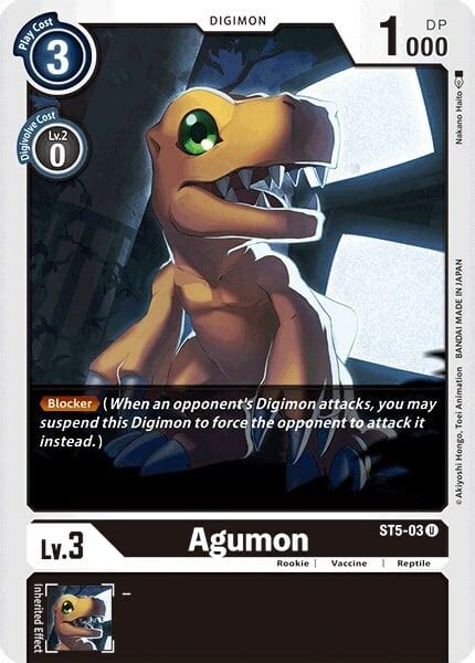 Agumon Starter Deck Machine Black Digimon Cardtrader