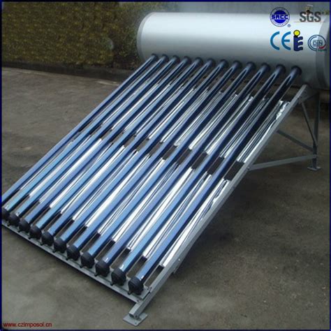 Non Pressure Open Loop Evacuated Tube Solar Water Heater China Solar