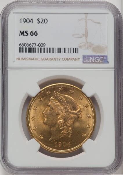 1904 20 Liberty 66 NGC National Coin Wholesalers