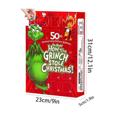 Grinch Christmas How The Stole 50th Anniversary Deluxe Edition Advent Calendar With 24 Figures