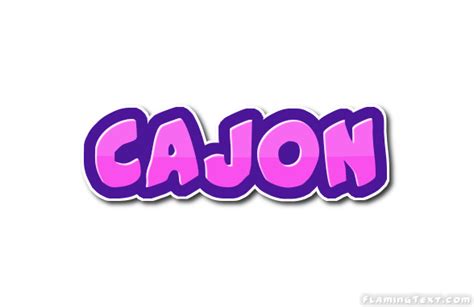 Cajon Logo | Free Name Design Tool from Flaming Text