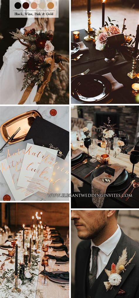 Get Inspired By Chic Moody Wedding Colors For Fall And Winter