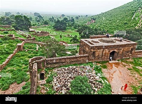 Fort ruins, Bhangarh, Rajgarh, Alwar, Rajasthan, India, Asia Stock ...