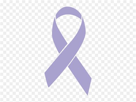 Lavender Colored All Cancers Ribbon - Gold Cancer Ribbon Png ...