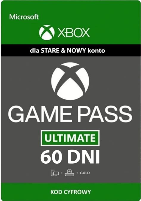 Xbox Game Pass Ultimate 60 Dni Stare I Nowe Konto 12834899652