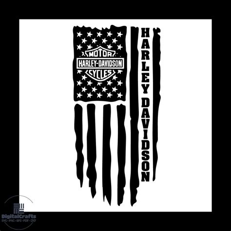 Harley Davidson Flag Decal Svg, Trending Svg, Harley Davidso - Inspire ...