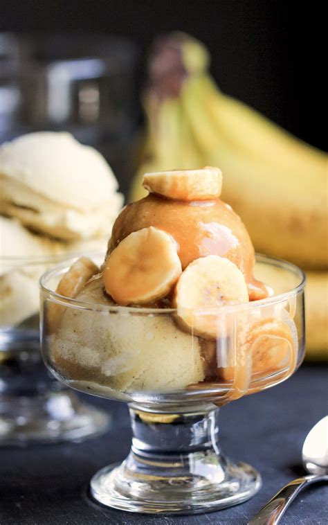 Healthy Bananas Foster Ice Cream Recipe Sugar Free Dairy Free Vegan