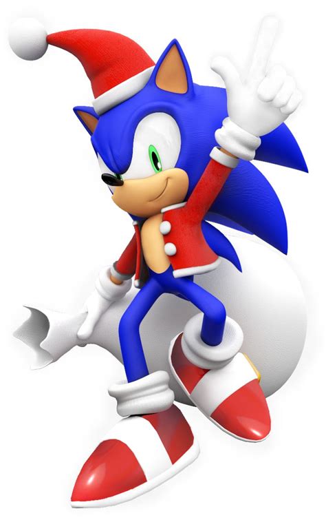 Christmas Sonic Render By Nibroc Rock Sonic Sonic Party