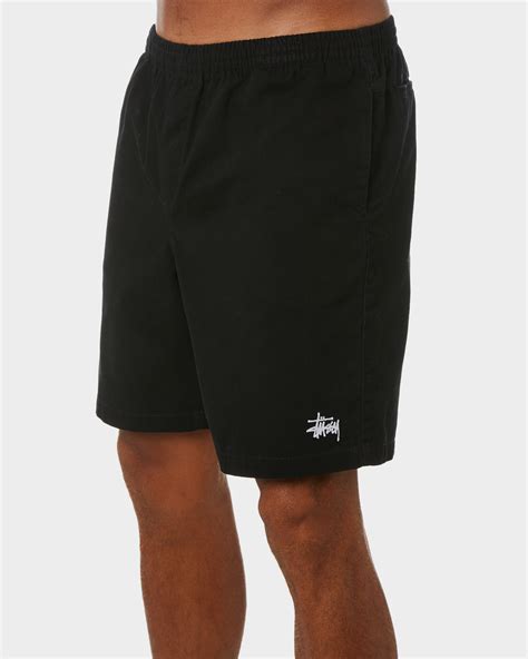 Stussy Stussy Brushed Mens Beachshort Black Surfstitch