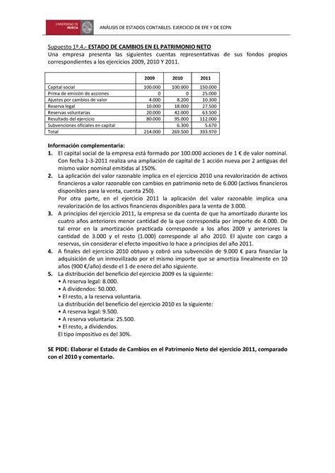 Supuesto 1º 4 ECPN ejercicio de repaso para practicar el tema 1