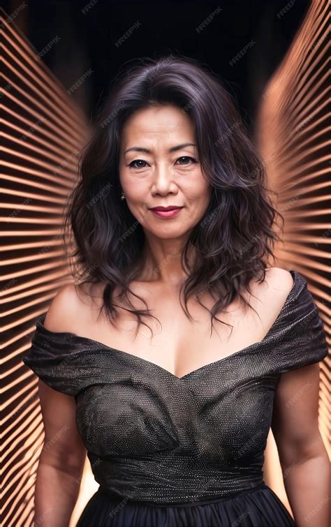 Premium Photo Portrait Photo Of Beautiful Middle Aged Adult Asian