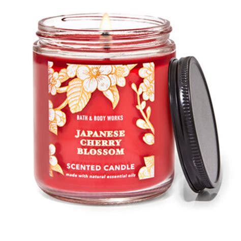 Bath Body Works Japanese Cherry Blossom Single Wick Candle