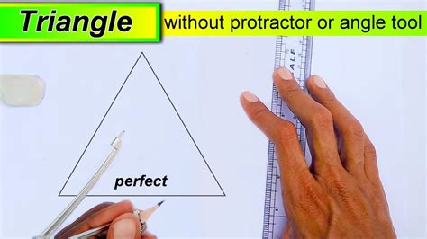 How To Draw An Equilateral Triangle Geometry Lesson Youtube