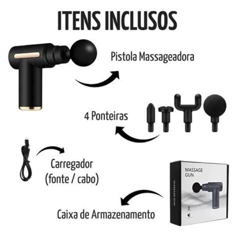 Massageador El Trico Alta Frequ Ncia Profissional Muscular Madeiramadeira