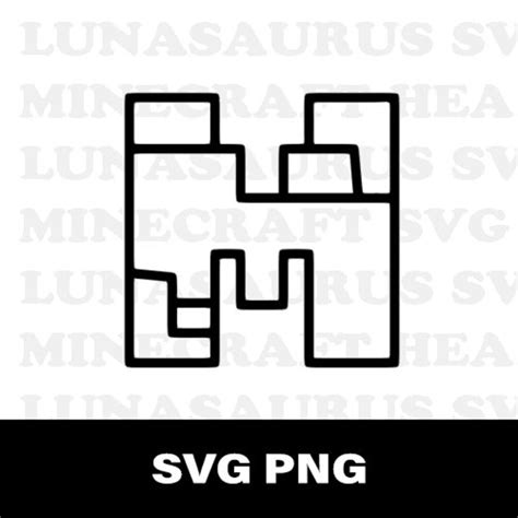 Mincrft M Svg Design Svg Png File Etsy