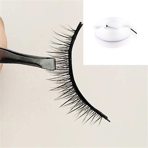 Roll Reusable Self Adhesive Non Glue Eyelash Adhesive Strip False