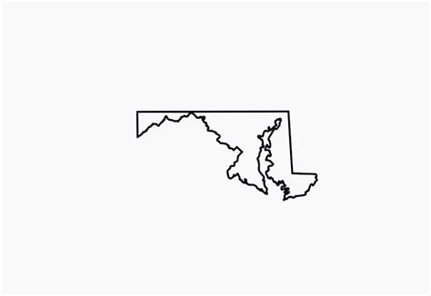 Maryland SVG Maryland Outline Svg Maryland SVG Outline of Maryland Svg Includes Svg Files ...