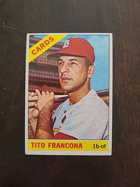 Topps Tito Francona St Louis Cardinals Ex Ebay