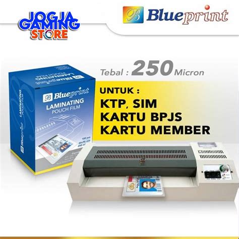 Jual Plastik Laminating Film Laminating Pouch Blueprint Micron Id