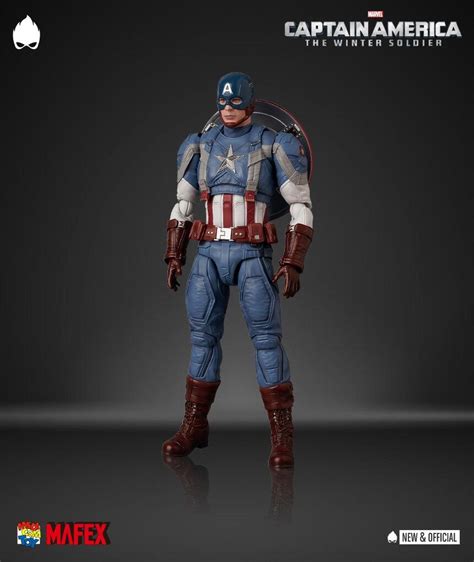 Medicom Mafex Captain America The Winter Soldier Action Figure 112 Scale Captain America