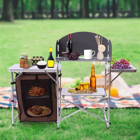 Vevor Vevor Brown Camping Outdoor Kitchen Tier Camping