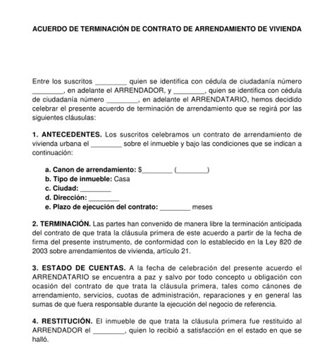 Relajante canción hipoteca modelo carta mutuo acuerdo de las partes