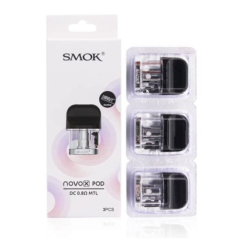 Smok Dosettes Novo X Cartouches Vides De Ml Sans Bobine Cigarette