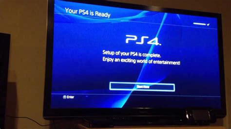 Playstation 4 System Setup - YouTube